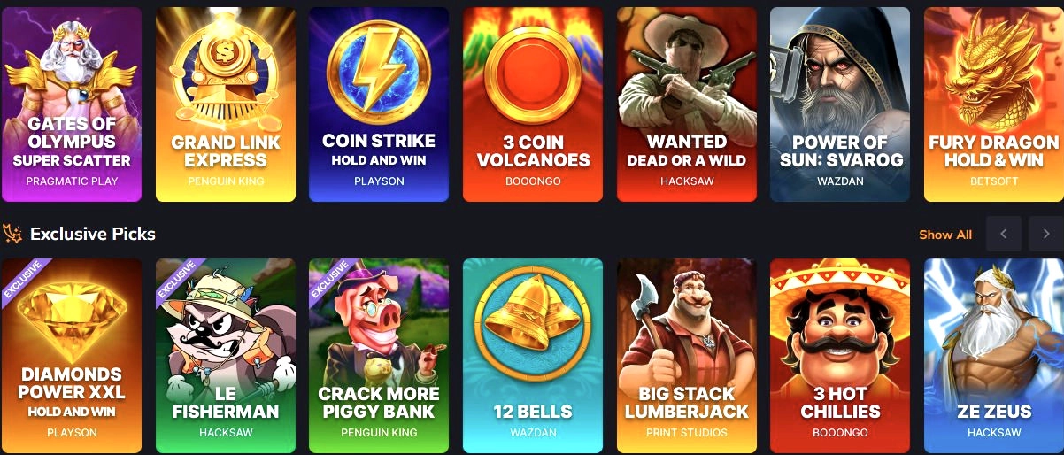 vegastars games library